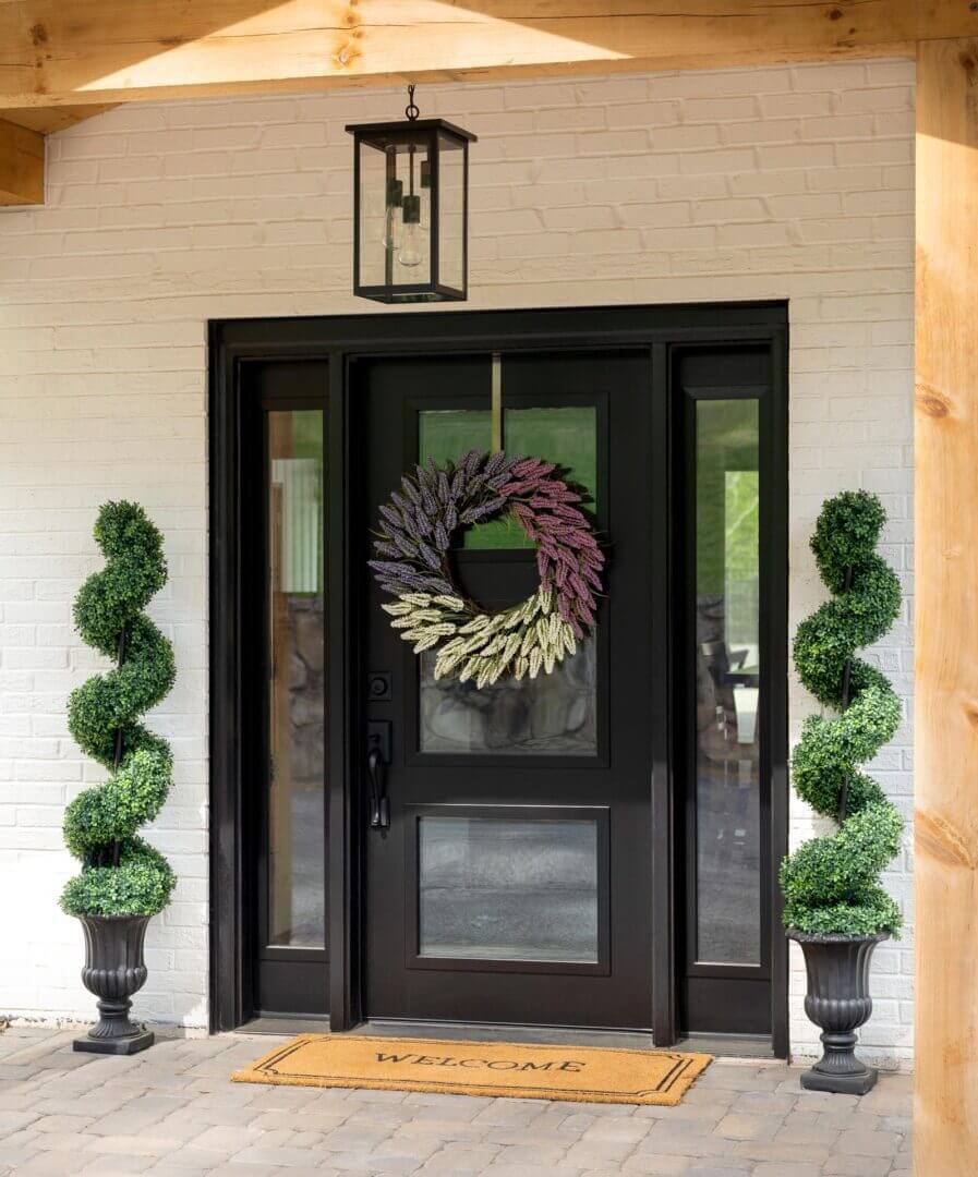 Door frame installation detail in Owatonna MN home