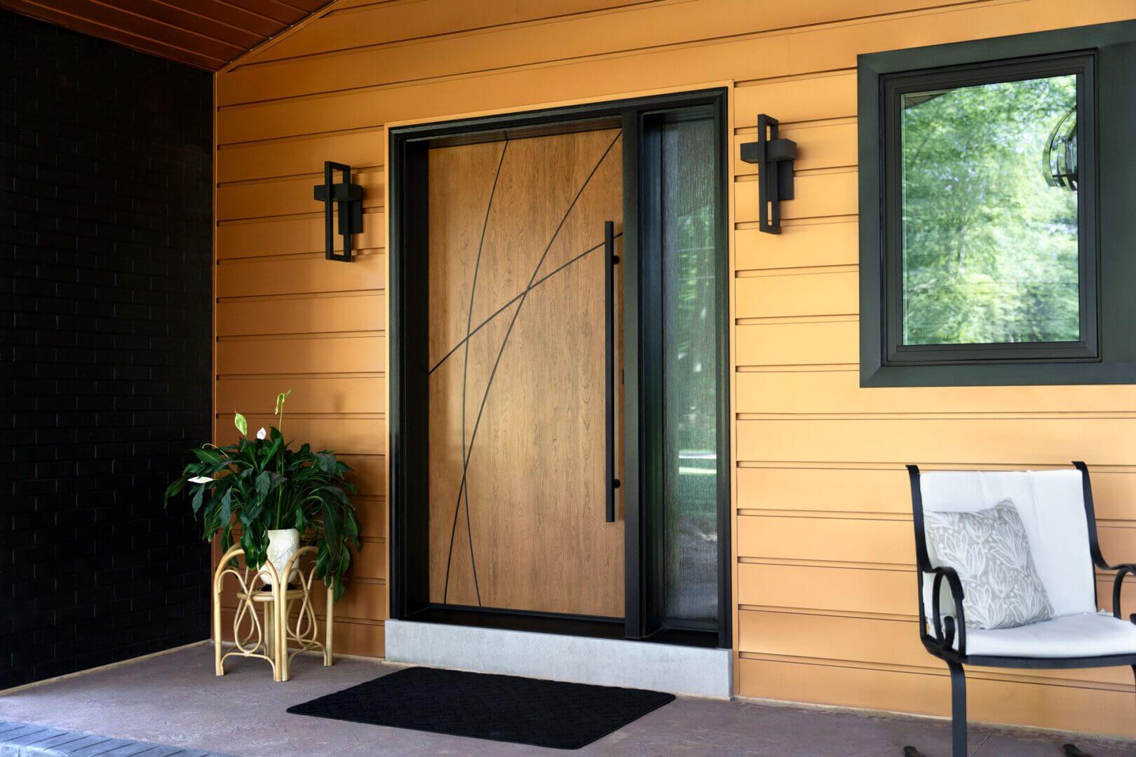 ProVia entry door replacement installed on home in Pine Island MN