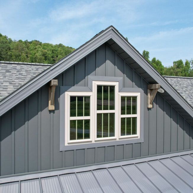 Comparison of double hung and casement replacement windows installed on a Kasson MN home