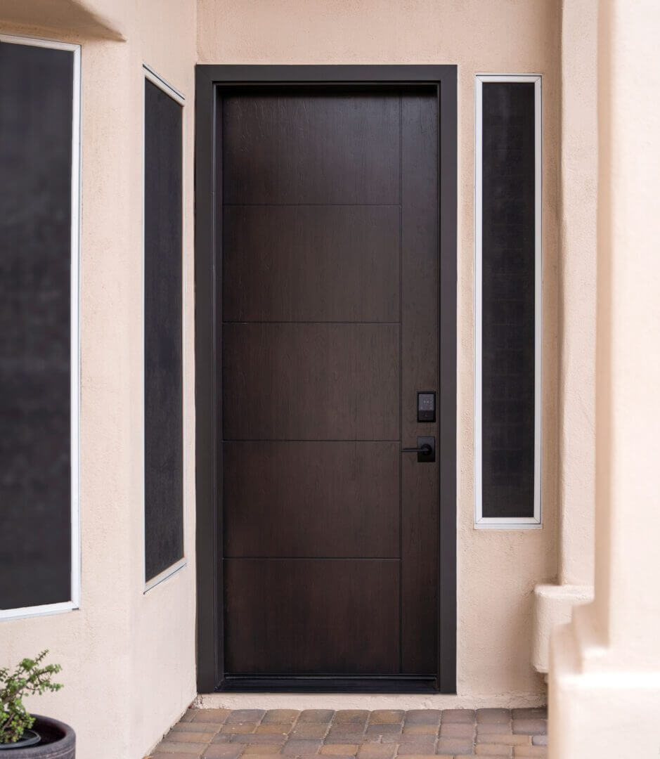 Before and after front door replacement in Owatonna MN