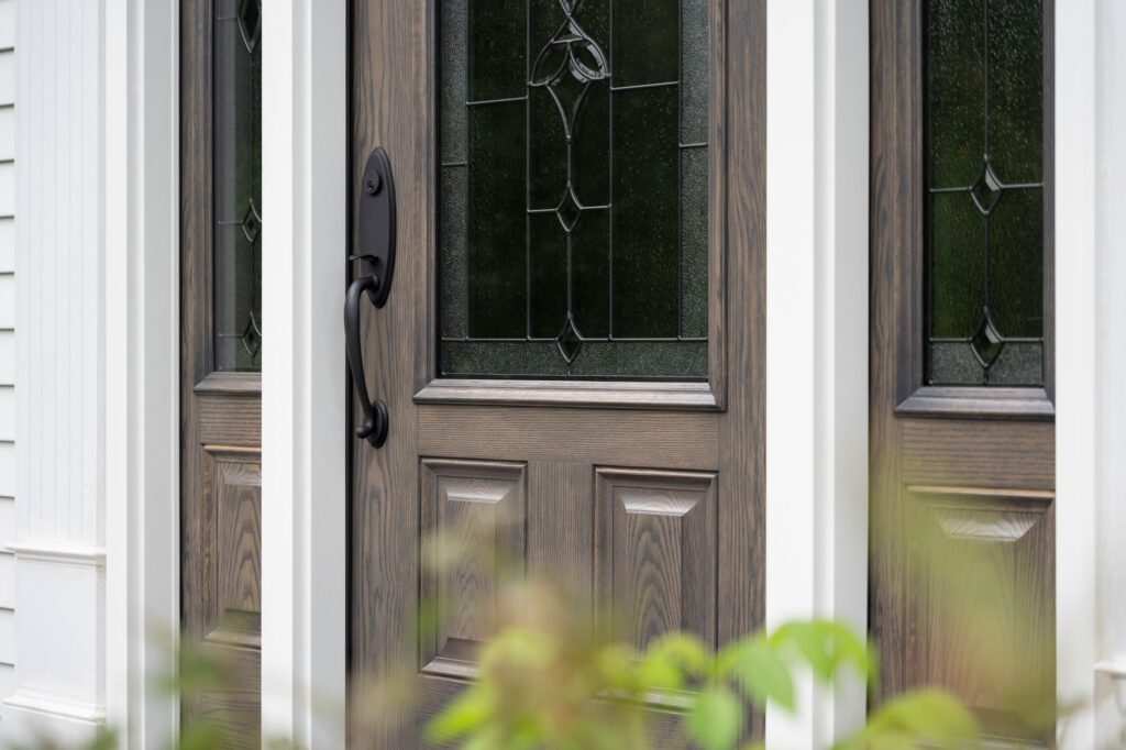 Modern front door styles installed on Kasson MN home