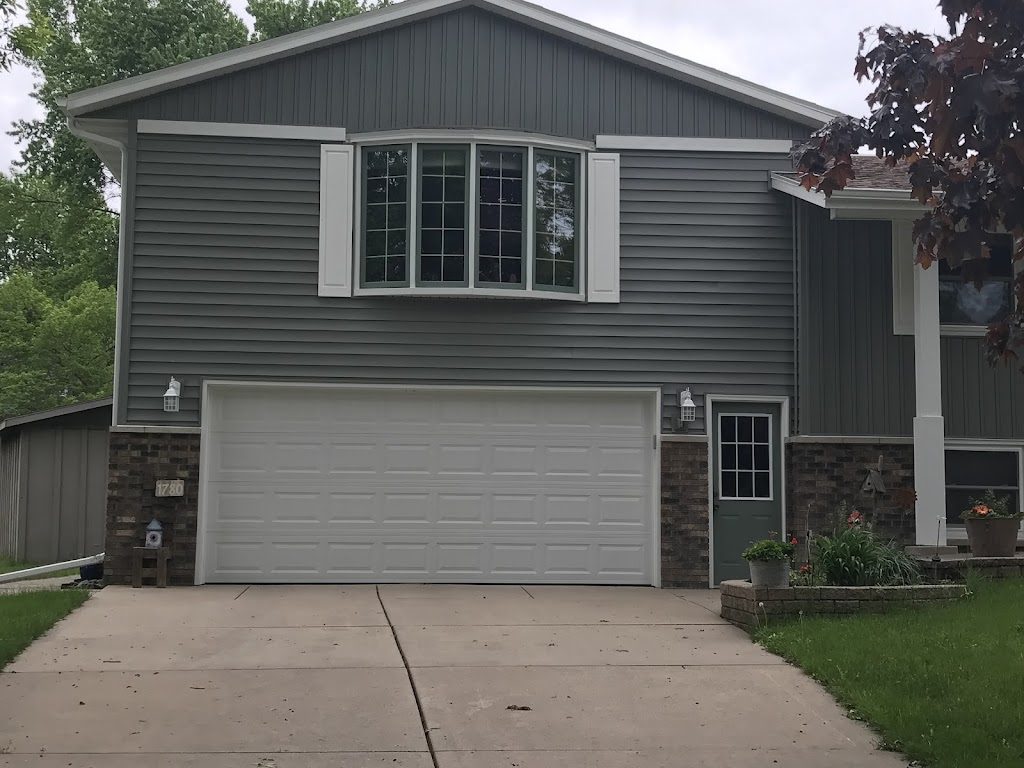 Exterior of a renovated home. 