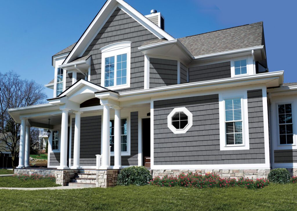 Home exterior with siding installation mistakes shown