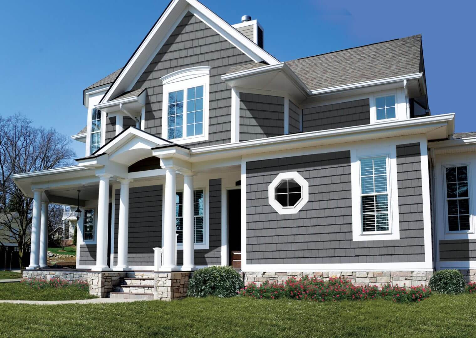 Home exterior with siding installation mistakes shown