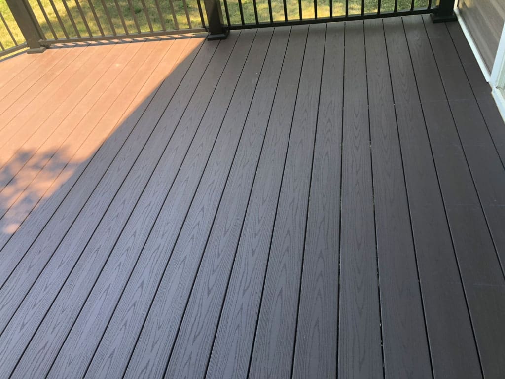Wood deck installation on Rochester MN home